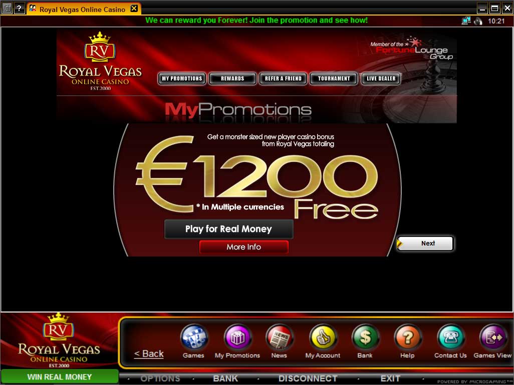 Free Spins Royal Vegas Casino