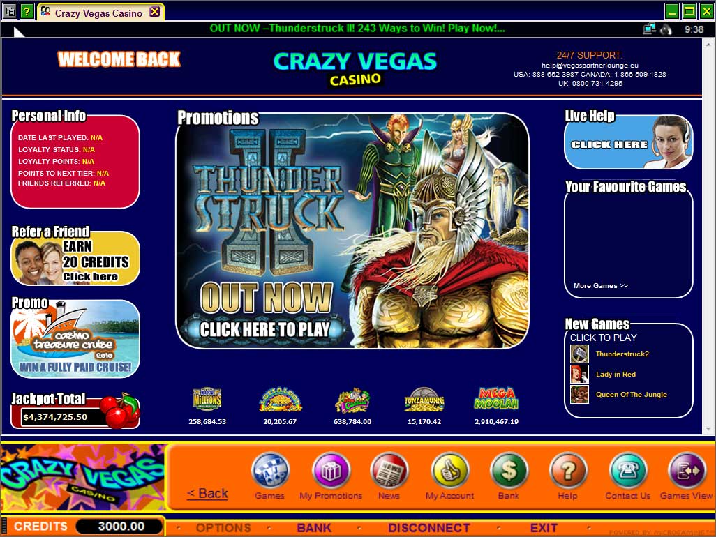 Crazy Vegas Lobby
