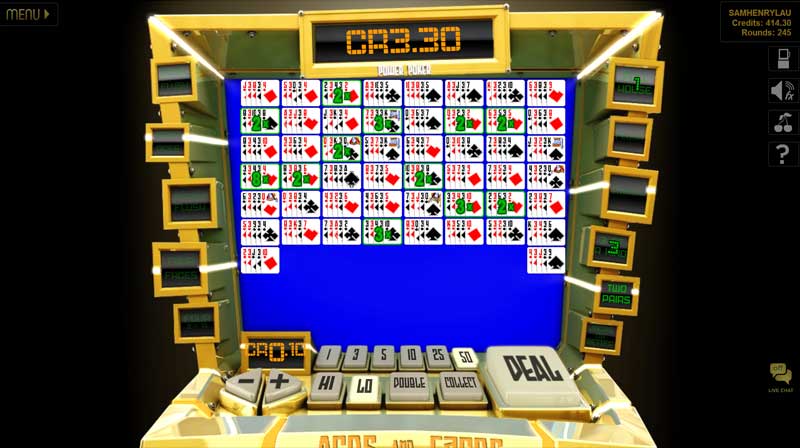 Win a Day Casino Video Poker Screenshot