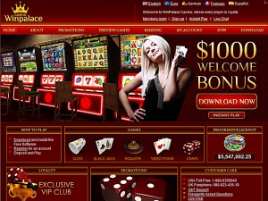 WinPalace Casino Screenshot