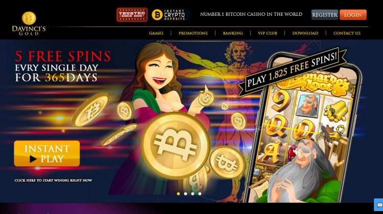 Discover your Fortune Davincis Gold Casino