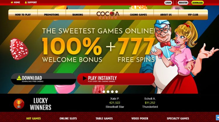 Play the Sweetest Games on Earth Cocoa Casino