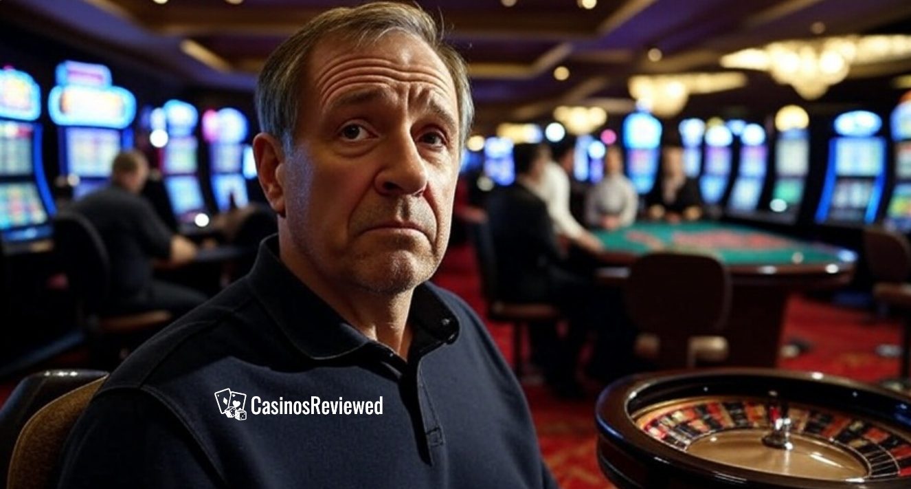 Gambler making mindful choices at a casino